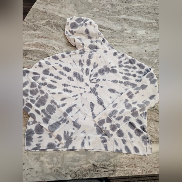 Marc New York Performance Tie-Dye Hoodie Women’s Large Gray White Pullover - Picture 11 of 11